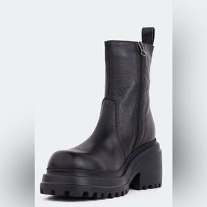 Black Platform Ankle Boots